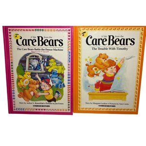 A Tale From The Care Bears Hardcover Books X2 Trouble W/Timothy Freeze Machine